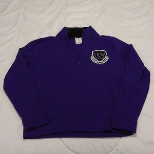 PINK S Huskies qtr zip pullover